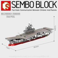 ราคา บล็อกตัวต่อเรือรบ 8 in 1 SEMBO BLOCK 208002 208009 จำนวน 759 ชิ้น (20436051853)
