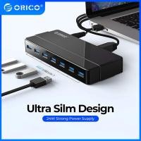 ราคา ORICO 7พอร์ต USB 3 0 HUB 12V อะแดปเตอร์ไฟ USB USB Splitter OTG อะแดปเตอร์สำหรับแล็ปท็อปเดสก์ท็อป PC อุปกรณ์คอมพิวเตอร์ (19254225199)