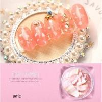 ราคา เปลือกหอยแต่งเล็บ เปลือกหอย ตกแต่งเล็บ เปลือกหอยแต่งเล็บ 3 สี แบบบาง ติดง่าย (12407070122)