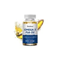 ราคา อาหารเสริมน้ำมันปลา OMEGA 3 มี DHA EPA ช่วยเพิ่มความจำ สมาธิ และสุขภาพสมองที่ดี (21262379731)