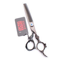 ราคา Kasho 440C 6นิ้วตัดผมกรรไกรแบนฟันกรรไกร Hairdressing Clipper Salon Tools (16830653994)