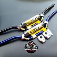 ราคา แฮนด์วิบากทรงต่ำ ตุ๊กตาแฮนด์ตรง ยาว73 หนา23มิล มี 4 สี ดำ น้ำเงิน แดง เงิน (13321545210)