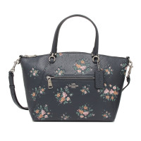 ราคา กระเป๋าถือ COACH แท้ หนังแท้ ลายดอกไม้ สวยหวาน สายหนังแท้ มีสายยาว รุ่นใหม่ COACH 91603 PRAIRIE SATCHEL WITH ROSE BOUQUET PRINT MIDNIGHT MULTICOLOR สีหลากสี (4462082469)