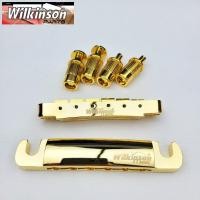 ราคา WK Original Wilkinson Gold Tune O Matic Style Electric Guitar Bridge For Lespaul LP SG Guitar WOGT1 WOGB2 Golden (17572325948)
