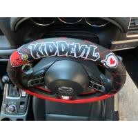 ราคา ลิขสิทธิ์แท้ คิดเดวิล ที่หุ้มพวงมาลัย หนังเทียม ตกแต่งรถยนต์ สีดำแดง Kid Devil Faux Leather Car Steering Wheel Cover RedBlack 07 (4130556566)