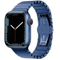 ราคา Stainless Steel Strap For Apple Watch Band 7 8 45mm 41mm Butterfly Link Bracelet IWatch Ultra 49mm 6 SE 5 44mm 40mm Accessories (19460227519)