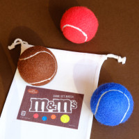 ราคา METCH M M Chocolate Balls Chocolate Brown Dark Blue Candy Red Tennis Balls (21096240196)