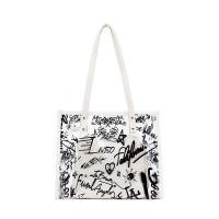 ราคา กระเป๋าผู้หญิงใส กระเป๋าถือแบบใส ทำงาน กันน้ำ กระเป๋าถือ กระเป๋าทรงสี่เหลี่ยมมีหูหิ้วสะพายไหล่ นักเรียนเดินทางกระเป๋า กระเป๋าถือแม่ลูกเยลลี่ (18487038161)