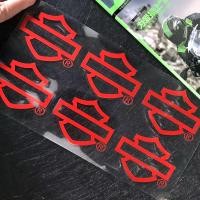 ราคา 6ชิ้น ล็อต Harley โลโก้การใช้ถังน้ำมันหมวกรถจักรยานยนต์สติกเกอร์สะท้อนแสง Escape Moto ท่อไอเสีย XL 833 Road King (16843224890)