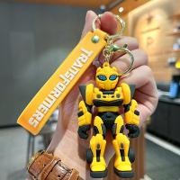 ราคา หุ่นยนต์ทรานฟอร์เมอร์ Optimus Prime Bumblebee สามมิติพวงกุญแจห้อยกระเป๋าตุ๊กตาพวงกุญแจอนิเมะสำหรับเด็กของเล่นซิลิโคน (20468915187)