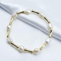 ราคา เครื่องประดับไข่มุกบาร็อคสีสร้อยข้อมือไข่มุกธรรมชาติสีขาวแบบไม่สม่ำเสมอสร้อยข้อมือสำหรับผู้หญิงที่ปรับได้เงินทอง (19917700430)