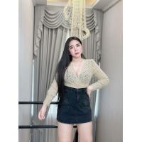 ราคา เสื้อสาวอวบ เสื้อลูกไม้สาวอวบ เสื้อสาวอวบ ใบมะกอก43 46 (19387931225)