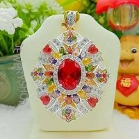 ราคา JIJL C063 จี้พลอยนพเก้า จี้เพรชแฟชั้น จี้ใส่สร้อย จี้สวยๆ งานฝังเพชร ใส่ติดตัว (20707480083)