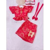 ราคา ชุดจีนเด็ก ชุดจีนเด็กผู้หญิง ชุดตรุษจีนเด็ก ชุดจีนเด็กหญิง ชุดอาหมวยเด็ก ชุดเด็กสีแดง เสื้อผ้าเด็กสีแดง (21184551130)