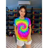 ราคา มาใหม่ เสื้อมัดย้อมเรืองแสง สีสวยสุดๆ ย้อมสีทุกตัว ไม่ใช่พิมพ์ลาย (17446152094)