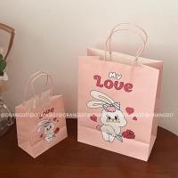 ราคา ถุงกระดาษหูหิ้ว ถุงกระดาษน่ารัก ถุงกระดาษ ถุงของขวัญ ถุงใส่ของ ถุงกระดาษน่ารัก กระต่ายน่ารัก พร้อมส่ง (21086412799)