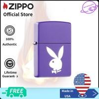 ราคา Zippo Playboy Rabbit Head Design Purple Matte Windproof Pocket Lighter Zippo 49286 Lighter without Fuel Inside สีม่วงด้าน ไฟแช็กไม่มีเชื้อเพลิงภายใน (17419906770)