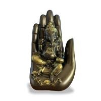 ราคา พระพิฆเนศ พิฆเนศ ปางโภคทรัพย์ ประทับฝ่ามือ มี5สี ganesh in palm บูชางานลิขสิทธิ์แท้ เนื้อเรซิ่นหล่อตัน (16499777841)