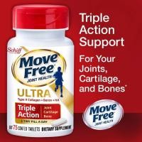 ราคา Schiff Move Free Ultra Triple Action 75 Coated Tablets พร้อมกล่องวิตามินบำรุงกระดูก Exp 11 2025 แพคเก็จใหม่ (21152246969)