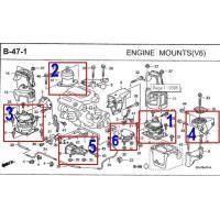 ราคา เซตประหยัด ยางแท่นเครื่อง แท่นเกียร์ HONDA ACCORD ปี 2003 2006 3 0 V6 AT 1ชุด 6 ตัว ENGINE MOUNT (5095978274)