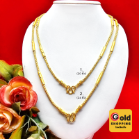 ราคา สร้อยคอทองลายสี่เสาแน่นคั่นปล้องตัดลาย ความยาว 2024 นิ้ว น้้ำหนักเทียบเท่า 1 2 บาท ฟรีถุงกำมะหยี่ พร้อมส่ง (20124771090)