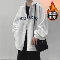 ราคา เสื้อกันหนาวคนอ้วน เสื้อกันหนาวไซส์ใหญ่ เสื้อแขนยาวบอดี้โกลฟ ขนแกะหนาสไตล์อเมริกันมีฮู้ดซิปคาร์ดิแกนเสื้อกันหนาวผู้ชายฤดูใบไม้ร่ว (19898711086)