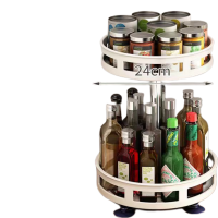ราคา ชั้นวาง ชั้นวางเครื่องปรุงหมุน360องศา ชั้นวางเอนกประสงค์ เครื่องปรุงรสแบบหมุนได้ หมุนได้ 360 องศา ถาดเก็บเครื่องสำอาง ชั้นวางของครัว (18729247075)