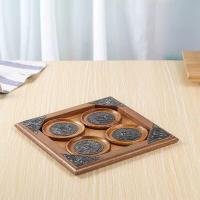 ราคา THAILUCKY HOME ชุดจานรองแก้ว ที่รองแก้วน้ำ ไม้สักแท้ ถาดใส่ของสีเนื้อไม้ ขนาด 3 นิ้ว ของตกแต่งบ้าน ร้านSPA (20409947616)