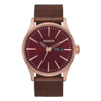 ราคา Nixon Sentry รุ่น NXA1053211 00 นาฬิกาข้อมือผู้ชาย สายหนัง สีน้ำตาล หน้าปัด 42 มม (20467881222)