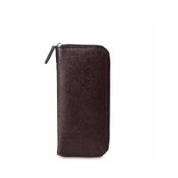 ราคา ZETTINO กระเป๋าสตางค์หนังเเท้สำหรับผู้ชาย l Zip Saffiano Long Wallet (3433378530)