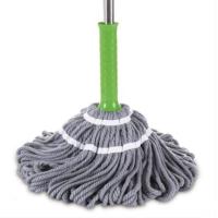 ราคา ไม้ม็อบถูพื้นแบบบิด Super Spin Mop ไม้ถูพื้น ม๊อบทำความสะอาด สีเทา (812668141)