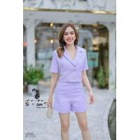 ราคา Detail แฟชั่นเซ็ท งานผ้าทวิต Zara งานเนื้อผ้าทวิตเงาสวยมากๆ เนื้อผ้าดีสุดๆ เทียบเท่างานแบรนด์ได้เลยค่ะ ตัดเย็บมาเป็นเซ็ท เสื้อครอป คอทรงสูทใส่คู่กับขาสั้น เอวสูง แต่งกระเป๋าทั้ง เสื้อและกางเกง ทำกระดุ