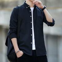 ราคา Lansboter เสื้อเชิ้ตชาย เสื้อเชิ้ตผู้ชาย shirts for men เชิ้ตผู้ชาย เสื้อเชิ้ตผู้ชายสีทึบแฟชั่นผ้าฝ้ายและผ้าลินินธุรกิจลำลองแขนยาวคอตั้ง (4029342953)