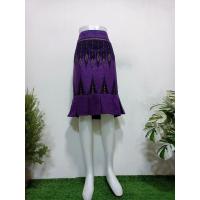 ราคา กระโปรงหางปลาสั้น กระโปรงผ้าไทย ผ้าไทยลายลิซ่า (20823630127)