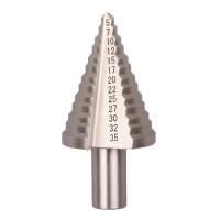 ราคา 5 35MM HSS Step Drill Tool 13 Steps Multiple Hole Metal Platic Wood Cone Drill Bits (15093823097)