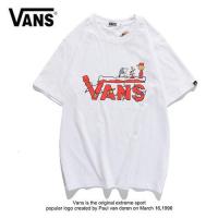 ราคา Vans Wanz ใหม่ Hot Look เสื้อยืดลําลองสําหรับผู้ชายผู้หญิงผ้าฝ้ายแขนสั้นเหมาะกับการวิ่ง พร้อม ลาย (14057640001)