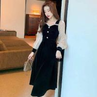 ราคา NEW MALL เดรสสีแดง ชุดสีแดงปีใหม่ ชุดปีใหม่ ผู้หญิง ชุดจีนของเด็กโต ปีใหม่คริสต์มาสเดรสกำมะหยี่ย้อนยุคกลางยาว 2022 กระโปรงอารมณ์ใหม่ 122009 (16874535319)