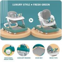 ราคา 4in1 รถผลักเดินเด็ก Baby Walker รถหัดเดินเด็ก รถกลมหัดเดิน มีเสียงดนตรี ป้องกันขาโก่ง รถเด็กหัดเดิน รถเด็กหัดเดิน 17337 (19271896372)