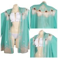 ราคา Genshin Impact Venti Barbatos ชุดว่ายน้ำชุดคอสเพลย์ผู้หญิงชุดเสื้อคลุมชุดงานรื่นเริงฮาโลวีน (20368522919)