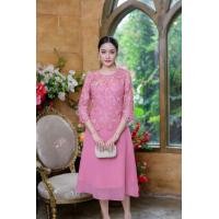 ราคา 4 สี ชุดเดรสลูกไม้ออกงาน ลายสวยมากๆ ค่ะ ชุดแซก ออกงาน สีฟ้าคราม ชมพู กะปิ ดำ เดรสออกงาน เดรสไปงาน M 3XL ทรงเอ ราตรี สั้น เรียบหรู (20360147600)