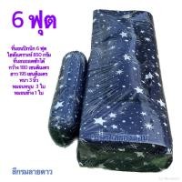 ราคา ที่นอนปิคนิค 6 ฟุตหนา 3 นิ้ว เซ็ต 5 ชิ้น หมอนหนุน 3 ใบ หมอนข้าง 1 ใบ ตามรูป (16446906609)
