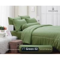 ราคา FOUNTAIN ชุด ผ้าปู 3 5 5 6 ฟุต ไม่มีผ้านวม ผ้าปู ที่นอน FTC สีพื้น แคทลียา cattleya ฺbedding GREEN GREEN 02 GRAY GRAY 02 GRAY 03 BROWN BROWN 02 BLUE 02 (13388787054)