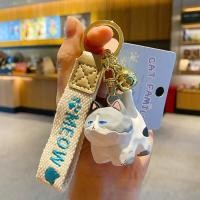 ราคา ร้านไทย พร้อมส่ง พวงกุญแจแมว มีหลายสี แมวดำ แมวส้ม แมวขาว แมวสามสี สำหรับห้อยกระเป๋า หรือ ห้อยกุญแจ (20999557562)