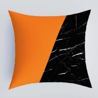 ราคา นอร์ดิกสีส้มสองด้านพิมพ์โซฟาปลอกหมอนห้องนั่งเล่นตกแต่งโซฟาเบาะ (19897858950)