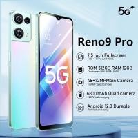 ราคา โทรศัพท์มือถือ Realmi Reno9 Pro 5G สมาร์ทโฟน โปรโมชั่นใหม่ จอ HD 7 5 นิ้ว Smartphone ปลดล็อคการจดจำใบหน้า ถ่ายภาพชัดเจน ใส่ได้สองซิม รองรับแอปธนาคาร รองรับทุกซิมการ์ดในไทย ส่วนลดใหญ่ โทรศัพท์ดี ราคาถู