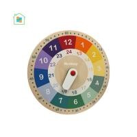ราคา IKEA อิเกีย นาฬิกาไม้เสริมทักษะ สำหรับเด็ก ของเล่นสร้างพัฒนาการสำหรับเด็ก นา่ฬิกาไม้ ของเล่นนาฬิกาไม้ (19972128130)