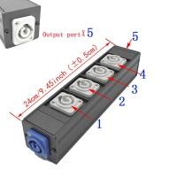 ราคา รางปลั๊กไฟ PDU Aluminum Box Enclosure NAC3MPA NAC3MPB C Power Chassis for Stage Light LED Connector 20A 250V (18494873164)