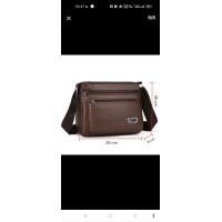 ราคา กระเป๋าหนังแท้ กระเป๋าสะพายข้างแฟชั่นผู้ชาย (21224439498)