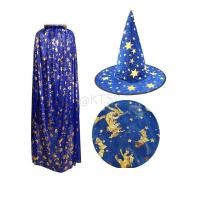 ราคา ผ้าคลุม เสื้อคลุมแม่มด เสื้อคลุม ผ้าคลุมฮาโลวีน หมวกแม่มด หมวก ของตกแต่ง ฮาโลวีน ผ้าคคลุมมีปก พ่อมด แม่มด Halloween (16435965427)