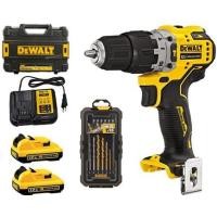 ราคา DEWALT สว่านกระแทกไร้สาย 12V รุ่น DCD706D2A B1 พร้อมอุปกรณ์เสริม 16 ชิ้น (13011706965)